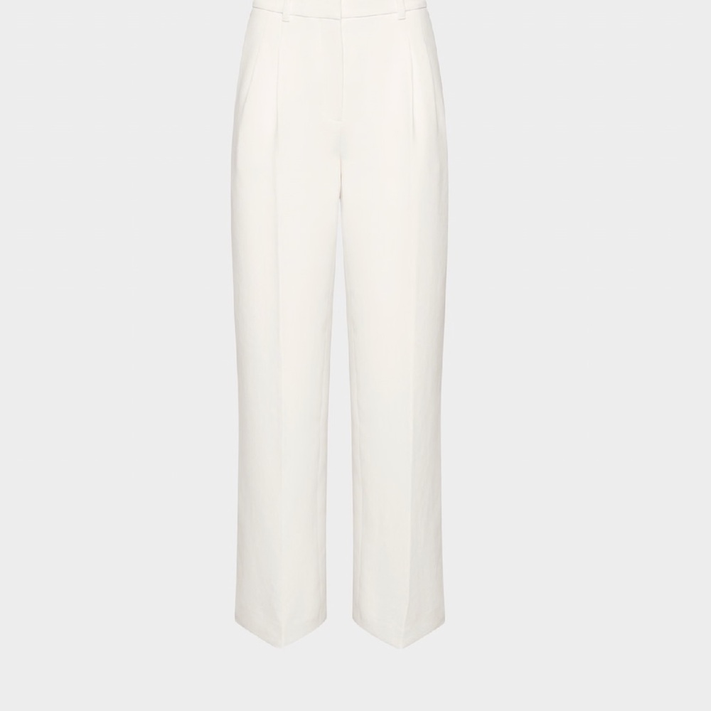Wilfred Cream Wide-Leg Trousers